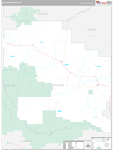 Judith Basin Wall Map Premium Style